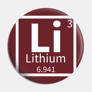 Lithium — Periodic Table Element 3 Pin