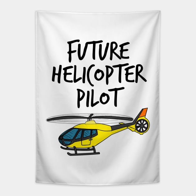 Future Helicopter Pilot Doodle Tapestry by doodlerob