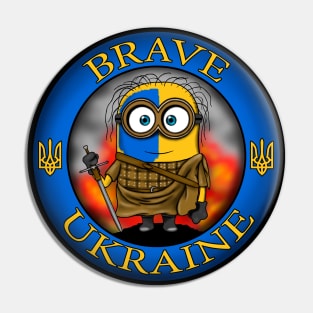 Brave Ukraine Pin