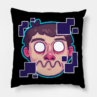 The Face Of Glitch Pillow