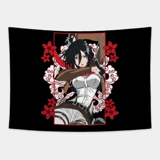 Mikasa Anime Fanart Tapestry