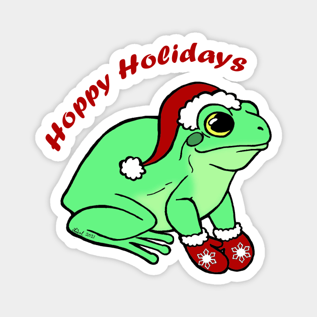 Hoppy Holidays Magnet by HonuHoney