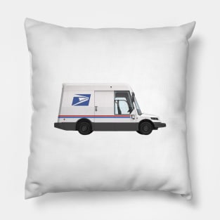 Postal Worker New Delivery Vehicle Pillow