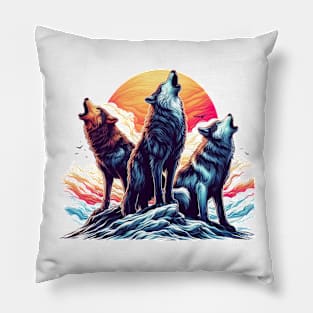 Meute de loups Pillow