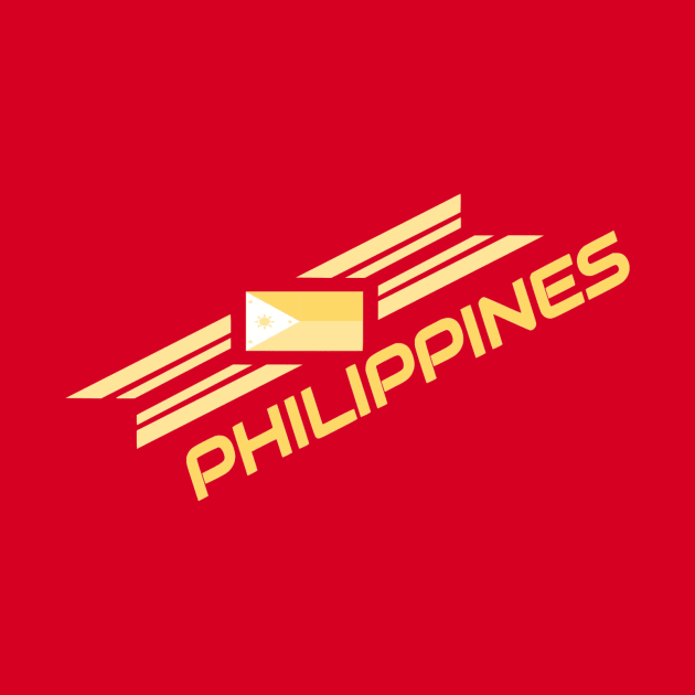 Philippines Gold Flag Team Shirt by AurumBrand