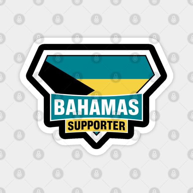 Bahamas Super Flag Supporter Magnet by ASUPERSTORE