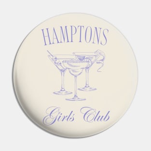 Country Club Aesthetic Hamptons Girls Club Pin