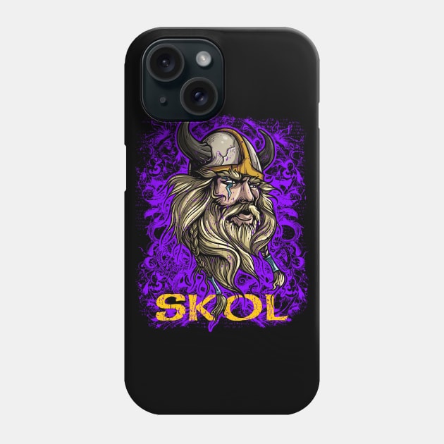 Skol Shirt Nordic Scandinavian Viking Phone Case by RadStar