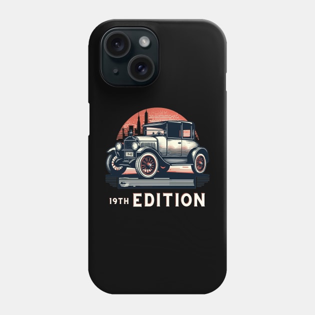 19th Edition Car Enthusiast Tee Phone Case by AlephArt