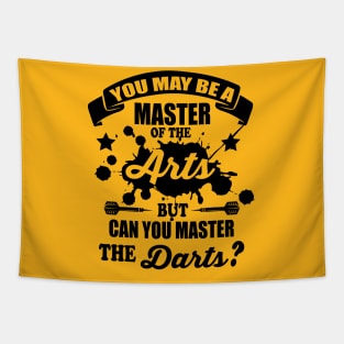 Can you master the darts (black) Tapestry