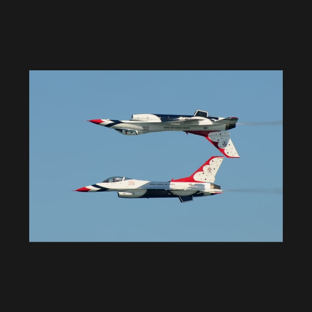 US Air Force Thunderbirds F-16 Fighting Falcons by CGJohnson