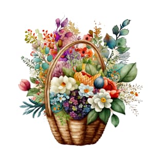 Basket of flowers T-Shirt