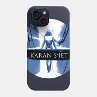 karan blue Phone Case