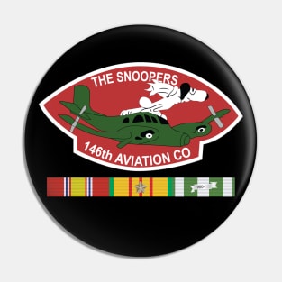 146th Aviation Company - Snoopers w VN SVC X 300 Pin