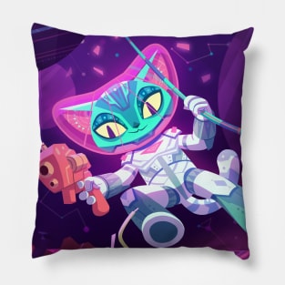 Space cat Pillow