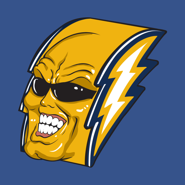 Los Angeles Chargers Bolt Man by stayfrostybro