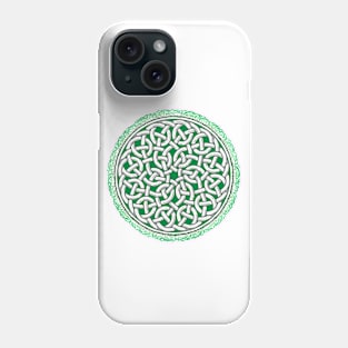 Green Celtic Knot of Life Phone Case