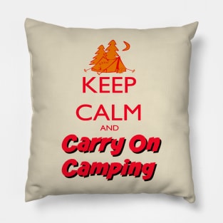 Keep Calm Carry On Camping Pillow