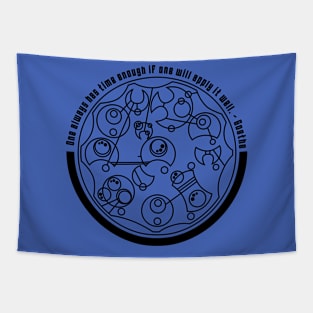 One Always Has Time Enough  - Circular Gallifreyan Tapestry