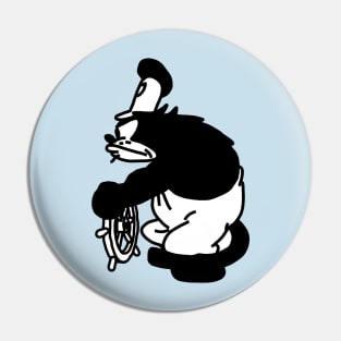 Angry Cat Pete and Steamboat Willie 1928 Pin