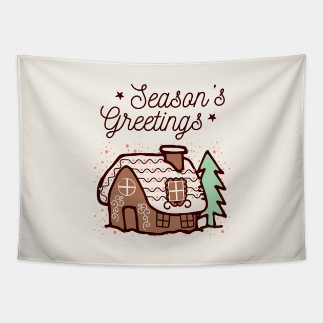 Season's Greetings Tapestry by Nessanya