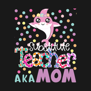 New Christmas Design Substitute Teacher T-Shirt