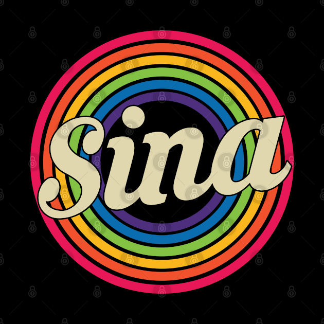 Sina - Retro Rainbow Style by MaydenArt