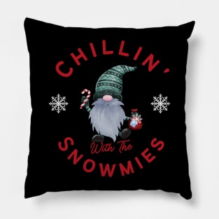 Chilling with the snowmies Pillow