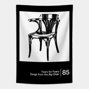 Songs From The Big Chair - Minimalist Graphic Design Artwork Tapestry