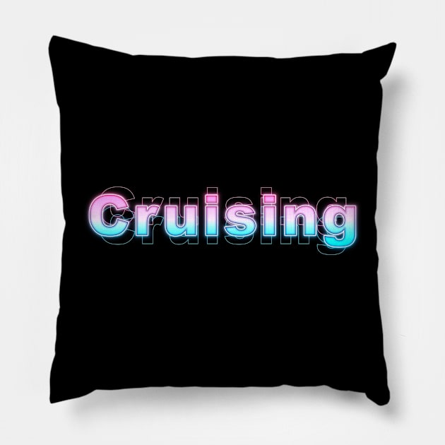 Cruising Pillow by Sanzida Design