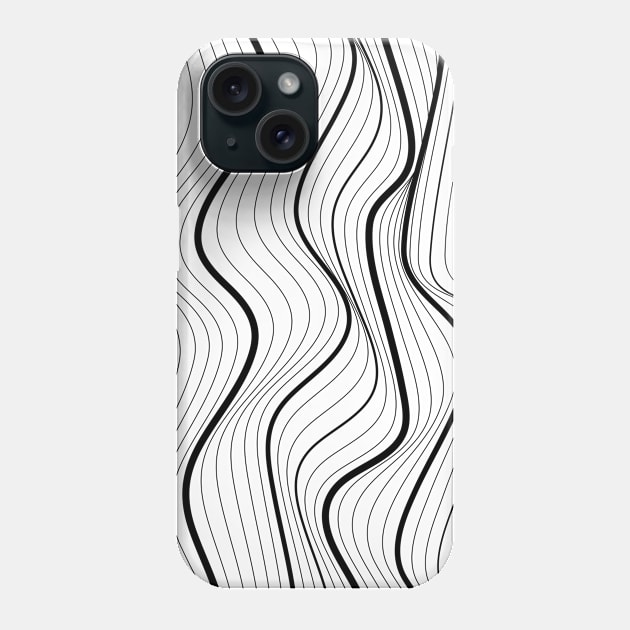 Abstract Geometric lines Phone Case by rayfox