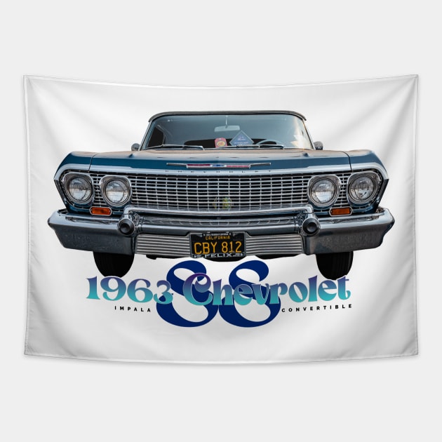 1963 Chevrolet Impala SS Convertible Tapestry by Gestalt Imagery