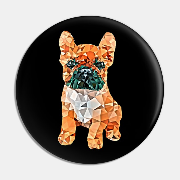 French bulldog, color polygonal 1 Pin by Collagedream