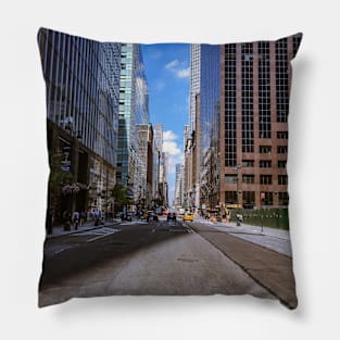 Madison Ave, Manhattan, New York City Pillow