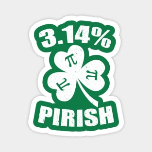 Pi Day St. Patrick's 3.14 Irish Funny Pirish Math Teacher Magnet