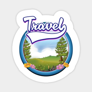 Travel retro logo Magnet