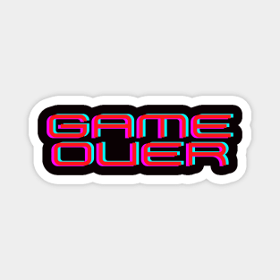 80s game over Magnet