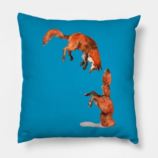 Jumping Fox Pillow