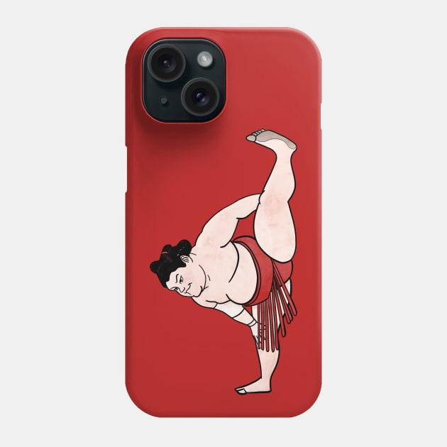 Sumo Wrestler Abi Phone Case by kaeru