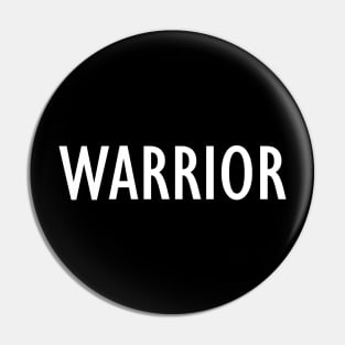 Warrior - Simple Text Pin