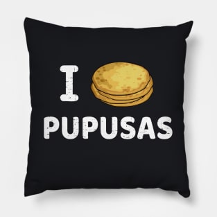 I Love pupusas - Pupusas por siempre - Diseño Blanco Pillow