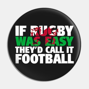 If rugby were easy Pin