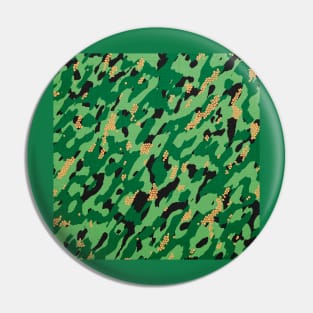 Camouflage - Green and light green Pin