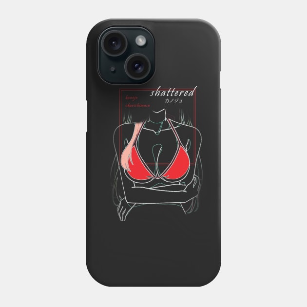 Kanojo Okarishimasu ''SHATTERED'' V2 Phone Case by riventis66