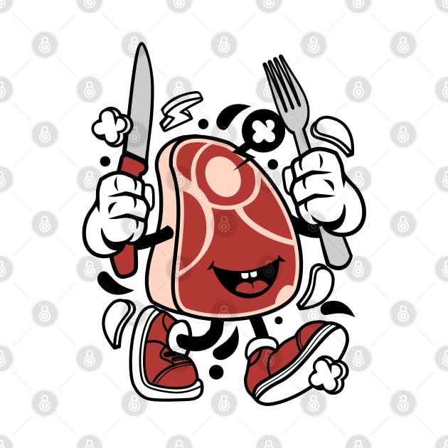 Meat Cartoon Style by p308nx