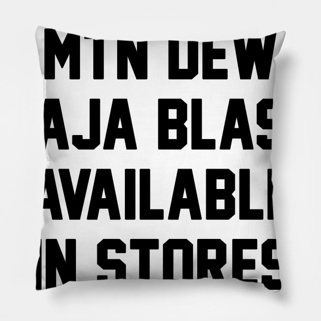 make mtn dew baja blast available Pillow by Ramy Art