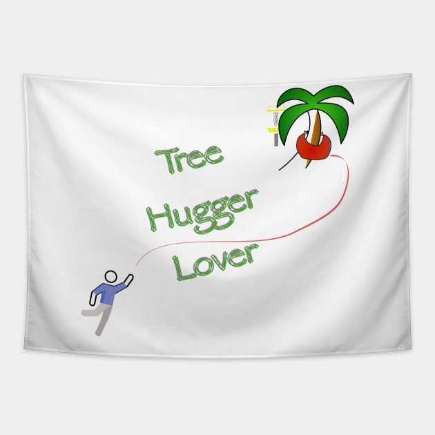 Tree Hugger Lover Tapestry by Phailing Gimley 