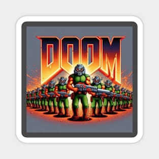 Doom Guy Army Magnet