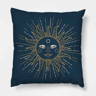 Golden Sun Pillow