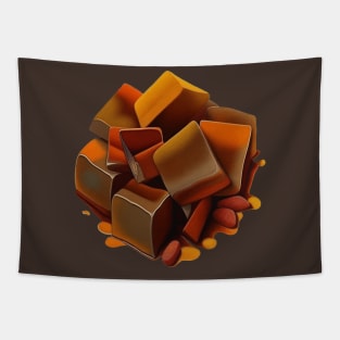 Bonfire Night Treacle Toffee Vector Art Tapestry